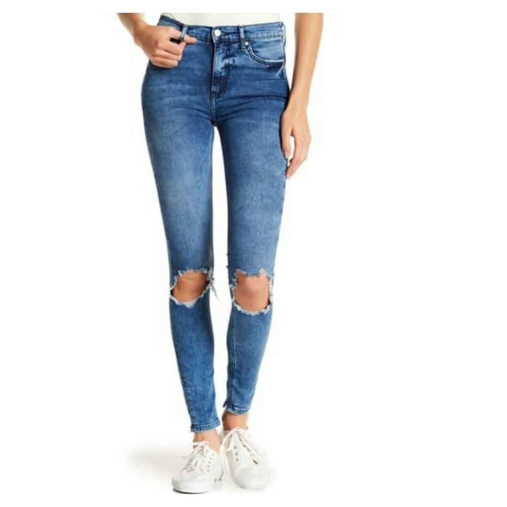 NEW Free People Busted Knee Skinny‎ Jeans 26